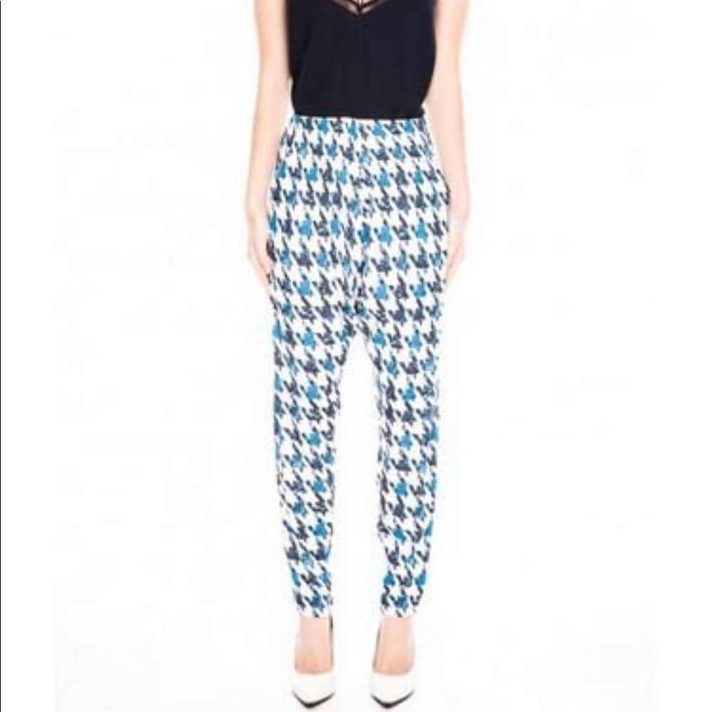 NWT Finders Keepers Shake It Out Pants in Houndstooth Sz S